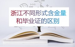 浙江成考不同形式含金量和毕业证的区别