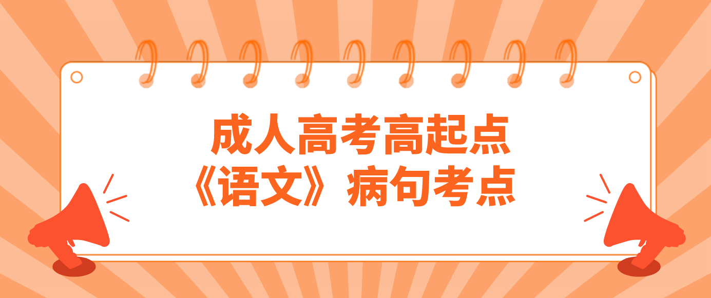 浙江省成人高考高起点《语文》病句考点